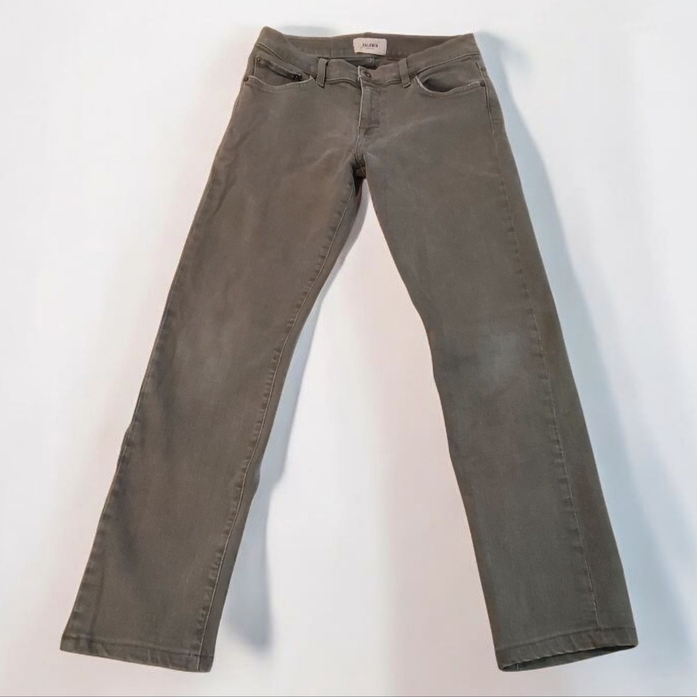 Baldwin Henley Cypress Mens Skinny Jeans Olive Green Denim Size 30